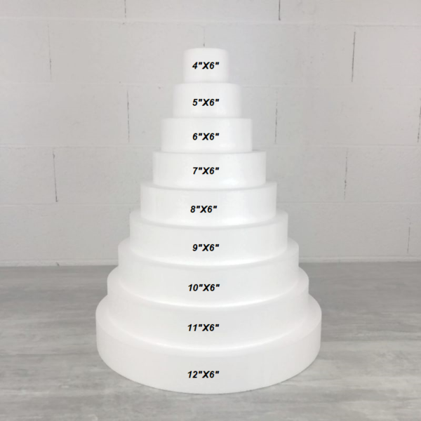 Styrofoam 6"(15cm) Height Cakes Dummy