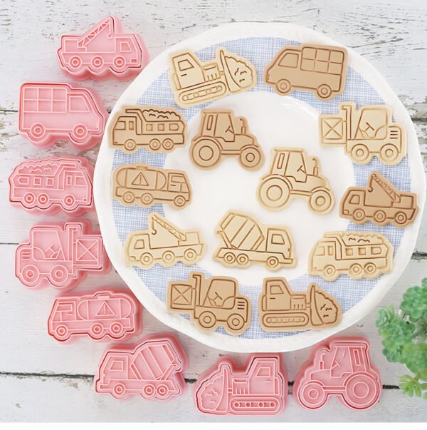 Construction Transport Mode Cookie Cutter Set 8pcs - Image 3