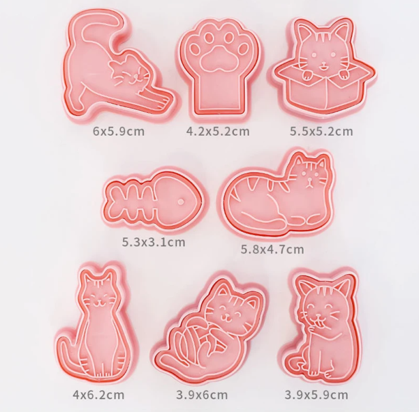 Cat Claw Fishbone Cookie Cutter Set 8pcs - Image 2
