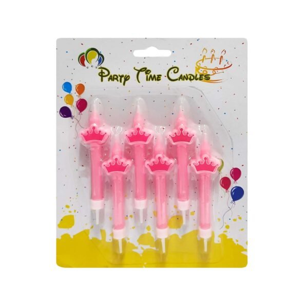 crowns-pink princess candle