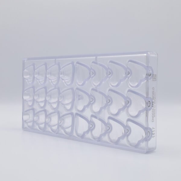Chocolate World Polycarbonate Chocolate Mould Heart CW1417 - Image 2