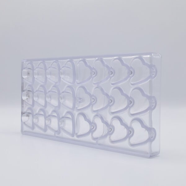 Chocolate World Polycarbonate Chocolate Mould Heart CW1417 - Image 3