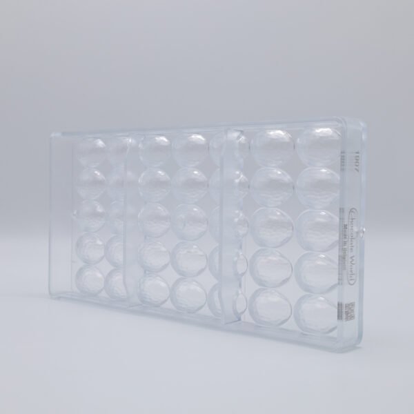 Chocolate World Polycarbonate Chocolate Mould Egg Facet 29mm CW1907 - Image 2