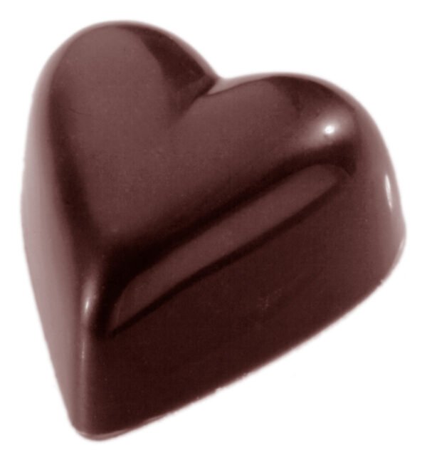 Chocolate World Polycarbonate Chocolate Mould Heart CW1417