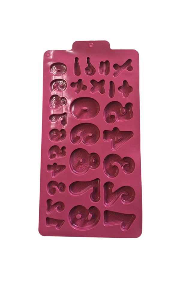 Numbers Shaped Chocolate Silicone Mould - Image 2