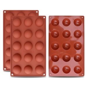 15 Cavity Semi Sphere Silicone Mould