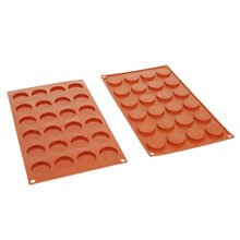 24 Cavity Flat Round silicone Mould