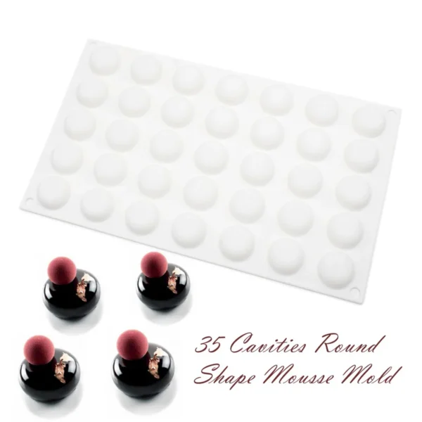 35 Cavity mini round mould