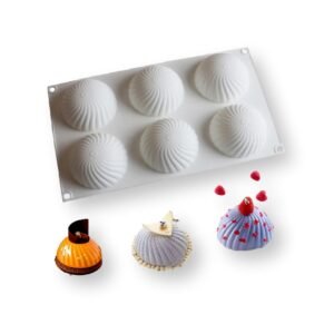 6 Cavity Ball Shape Silicone Mold