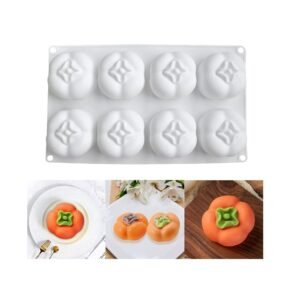 8 Cavity Tomato Shaped Silicone Mould 1pc