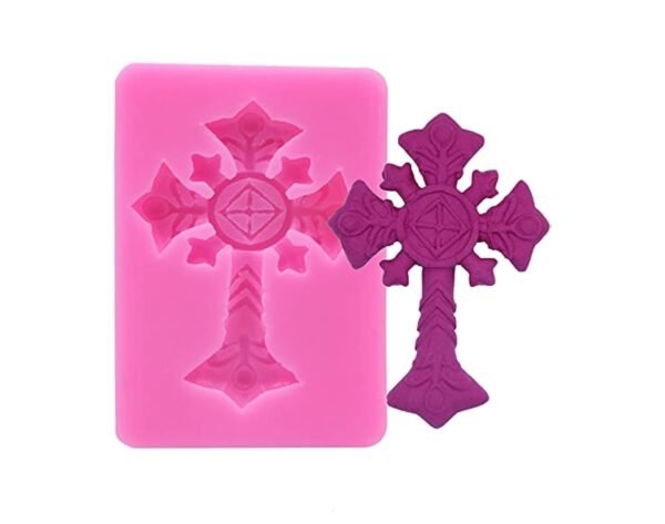 Cross 3D Shape Fondant Silicone Chocolate Mould