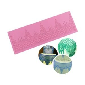 Crown Shape Design Cake Lace Mat Silicone Mould