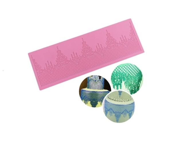 Crown Shape Design Cake Lace Mat Silicone Mould