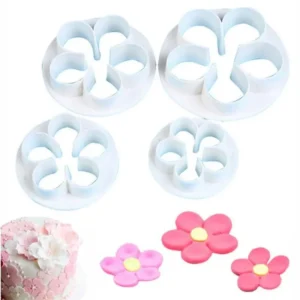 Flower Shape Cookie Cutter set of 4