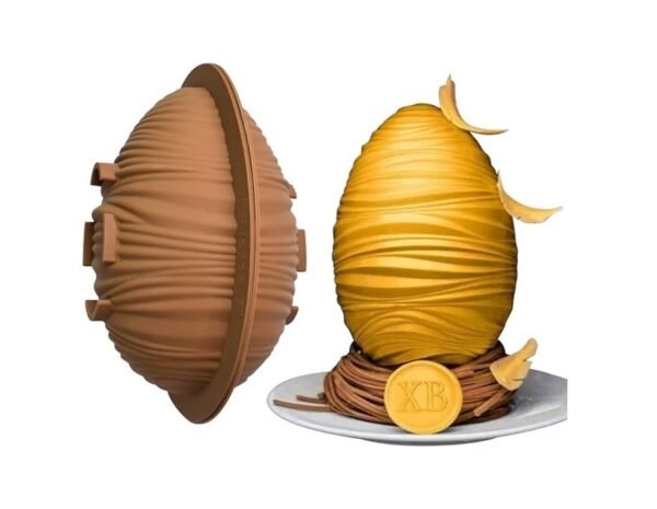 Large engraved Egg Shape Silicone Mould