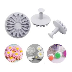 Mini Sunflower Plunger cutter set of 3