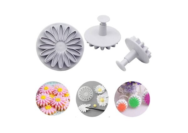 Mini Sunflower Plunger cutter set of 3