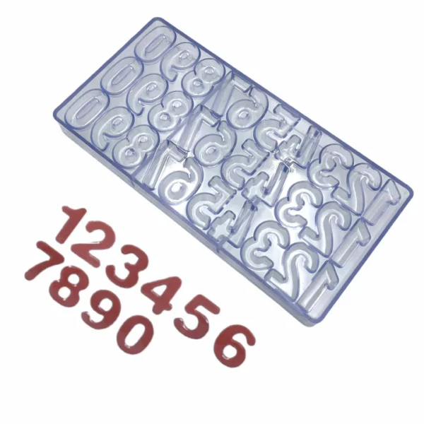 Numbers 0 to 9 Polycarbonate Chocolate Mould