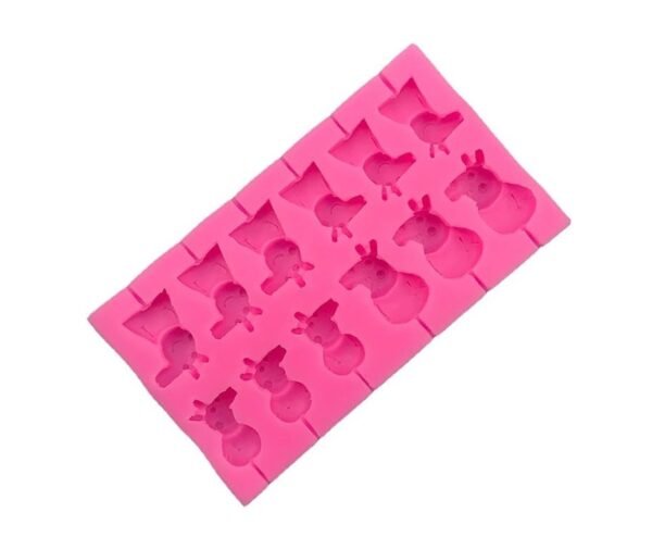 Peppa Pig Shaped 3D Siliconbe Fondant Mould 1