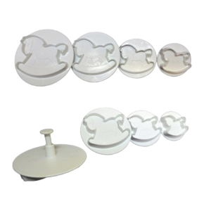 Rocking Horse Plunger Cutter Set of 4
