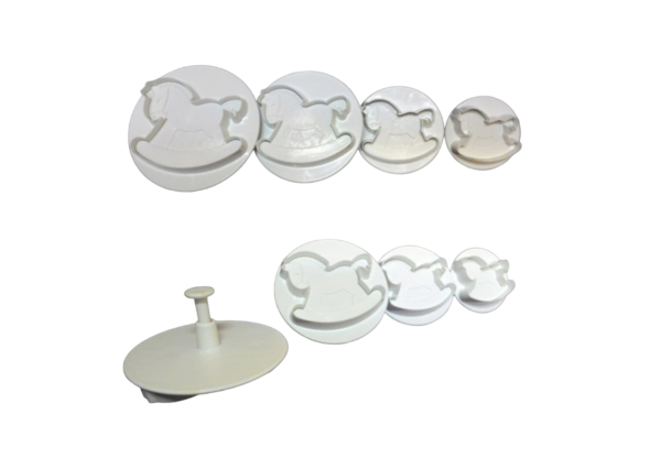 Rocking Horse Plunger Cutter Set of 4