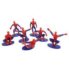 Spiderman Cake Toppers Set of 7pcs