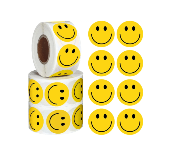 Smiley stickers 500 pieces Roll