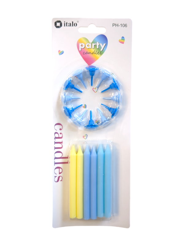 Blue Colour Theme birthday Candles