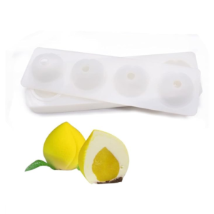 Peach fruit shape silicone mould